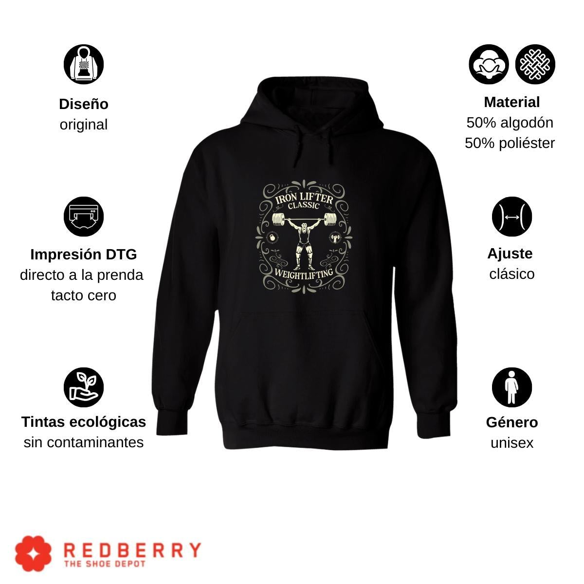 Sudadera Hombre  Hoodie Gym Ejercicio Fitness 043