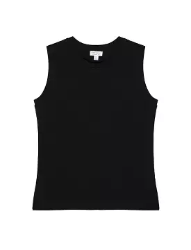 Sunspel Boy Fit Tank T-Shirt Black