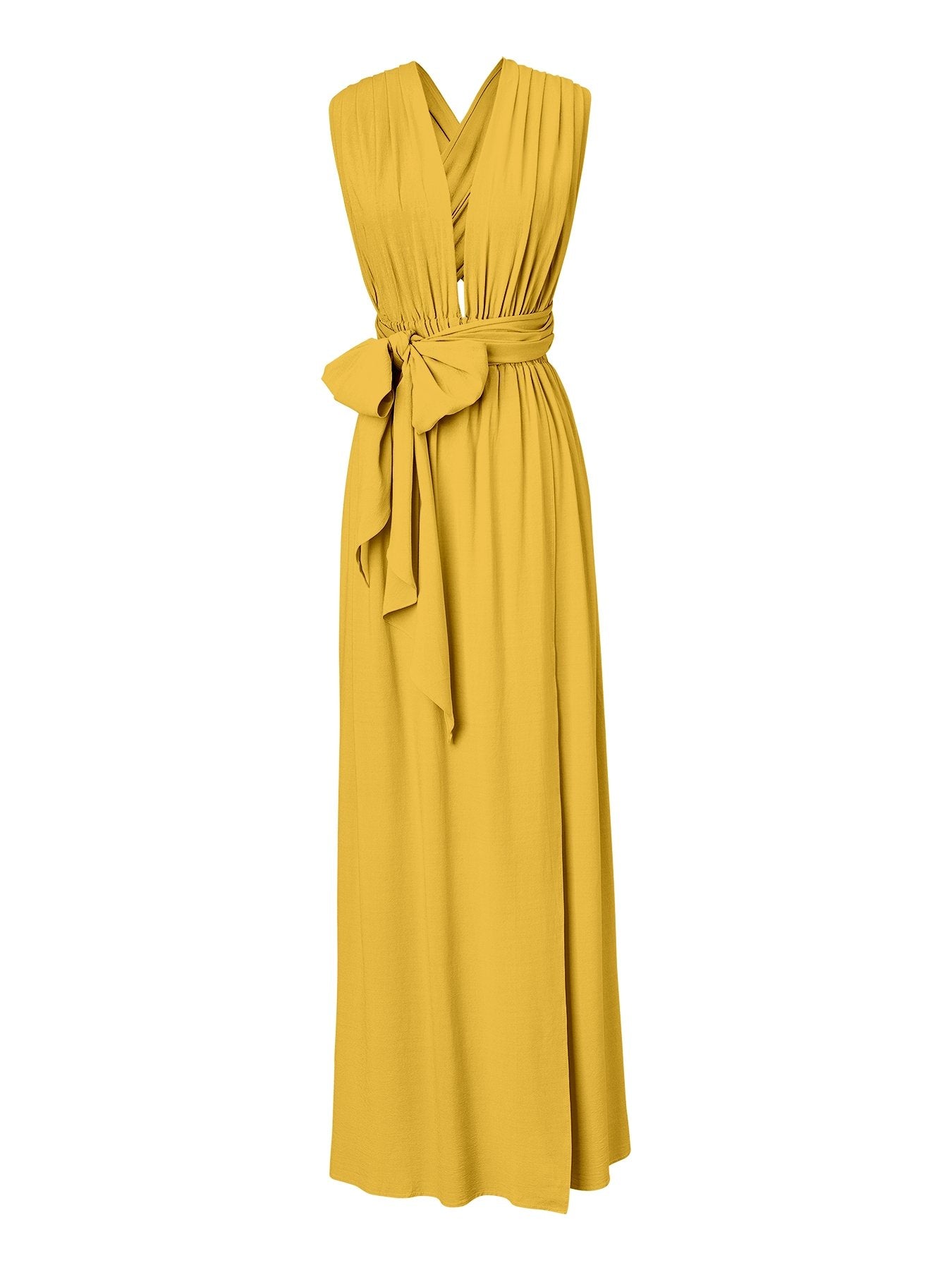 Sustainable Mailys Dress - Solid Mustard