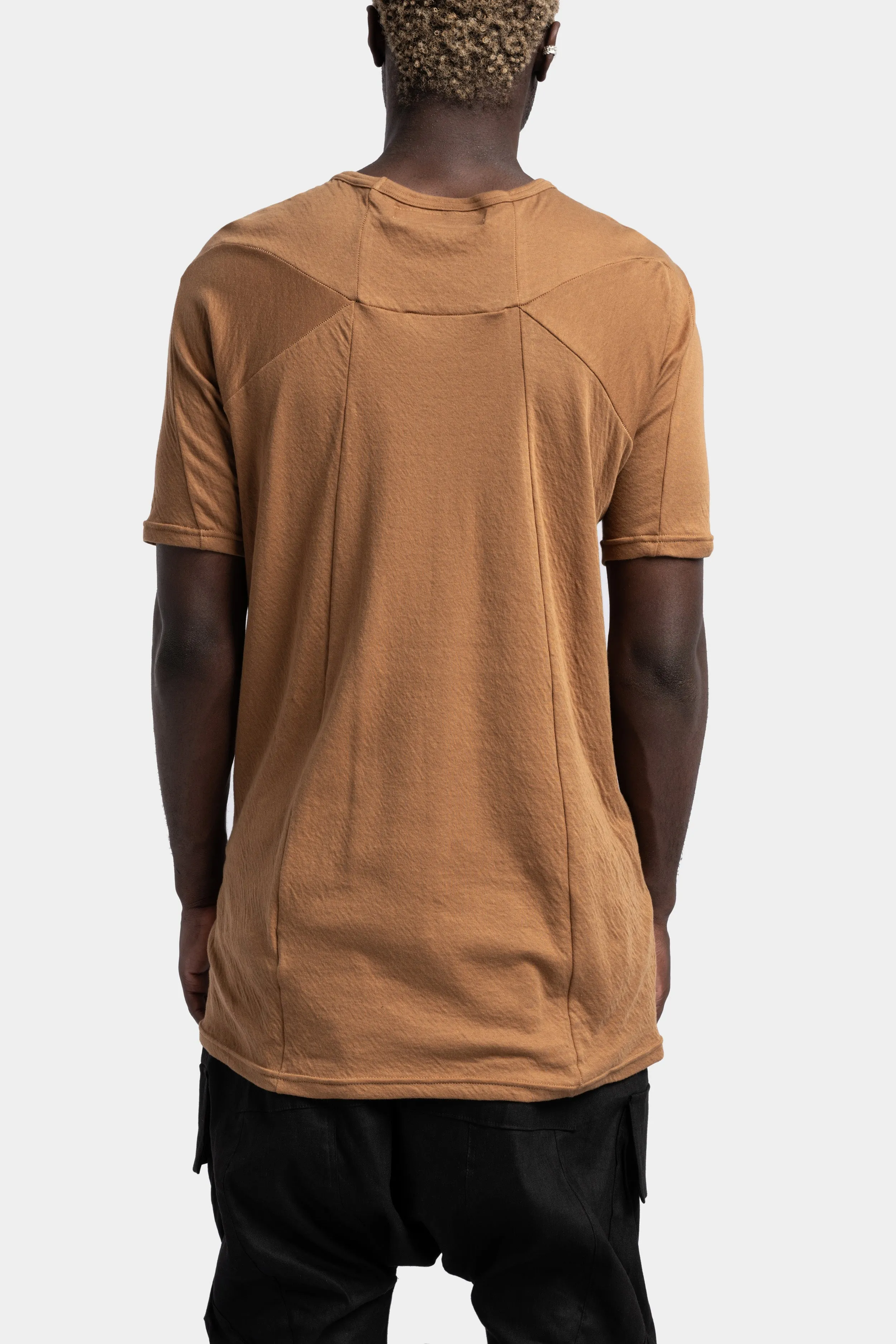 Switching tee, Mustard