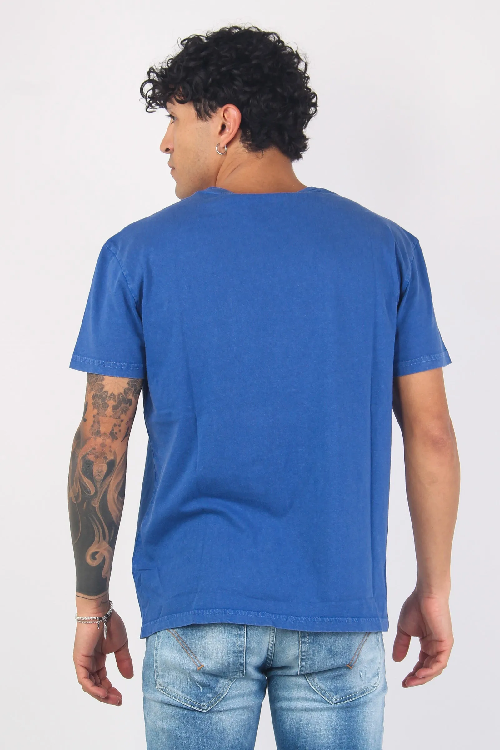 T-shirt Misto Lino Taschino Beach Royal