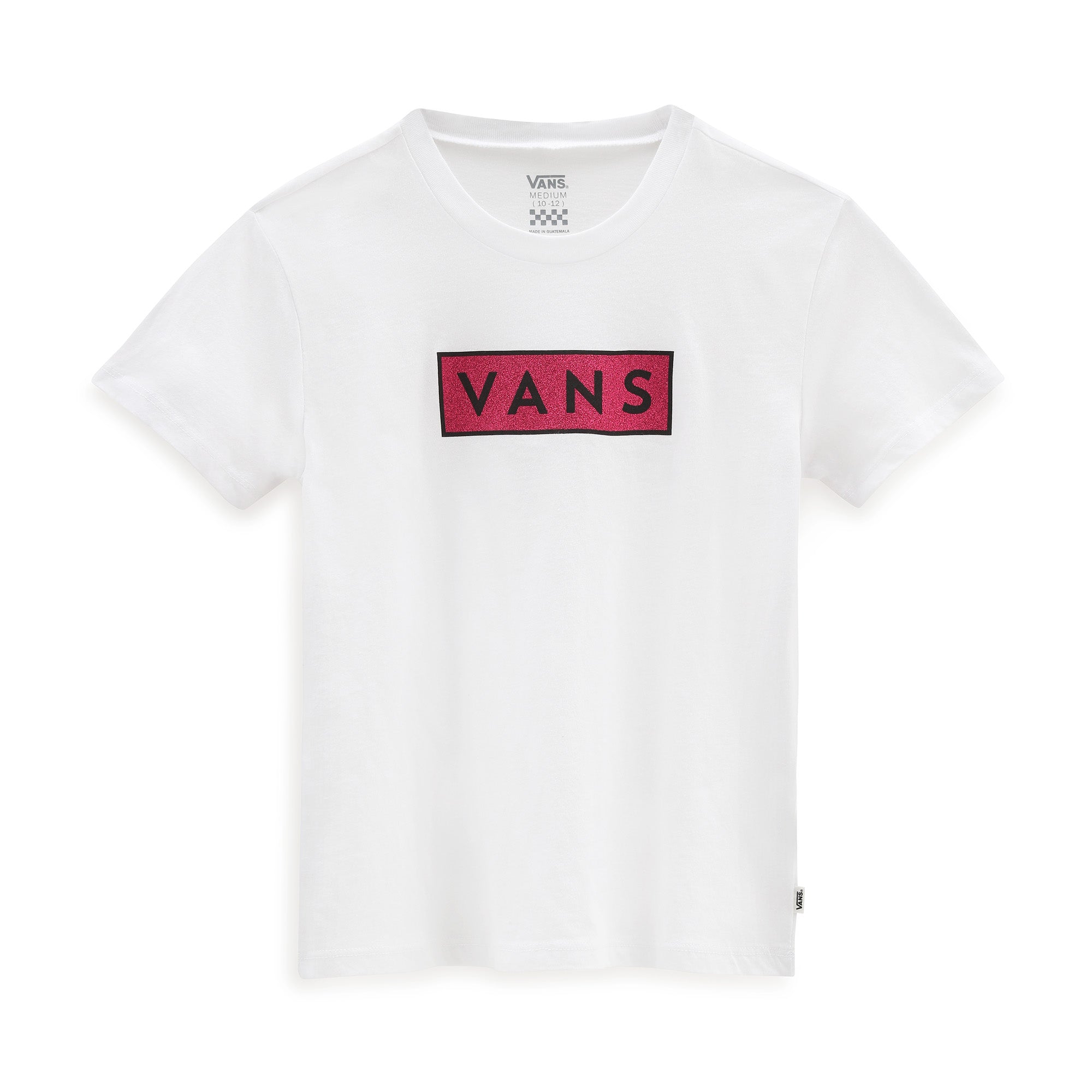 T-Shirt Vans GR Easy Box Glitter White - Girl