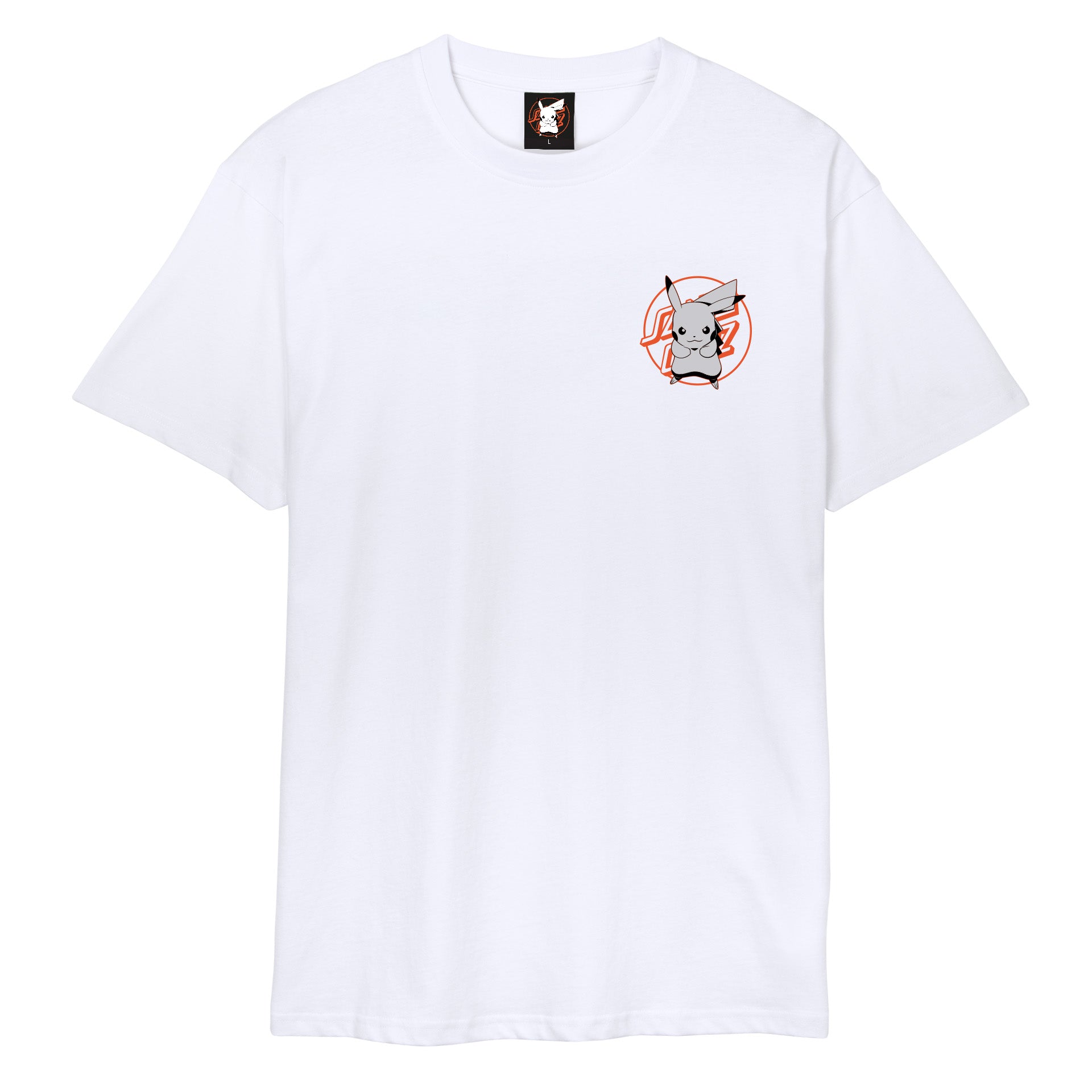 TEE SHIRT SANTA CRUZ X POKEMON SC PIKACHU WHITE