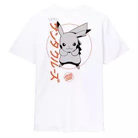 TEE SHIRT SANTA CRUZ X POKEMON SC PIKACHU WHITE