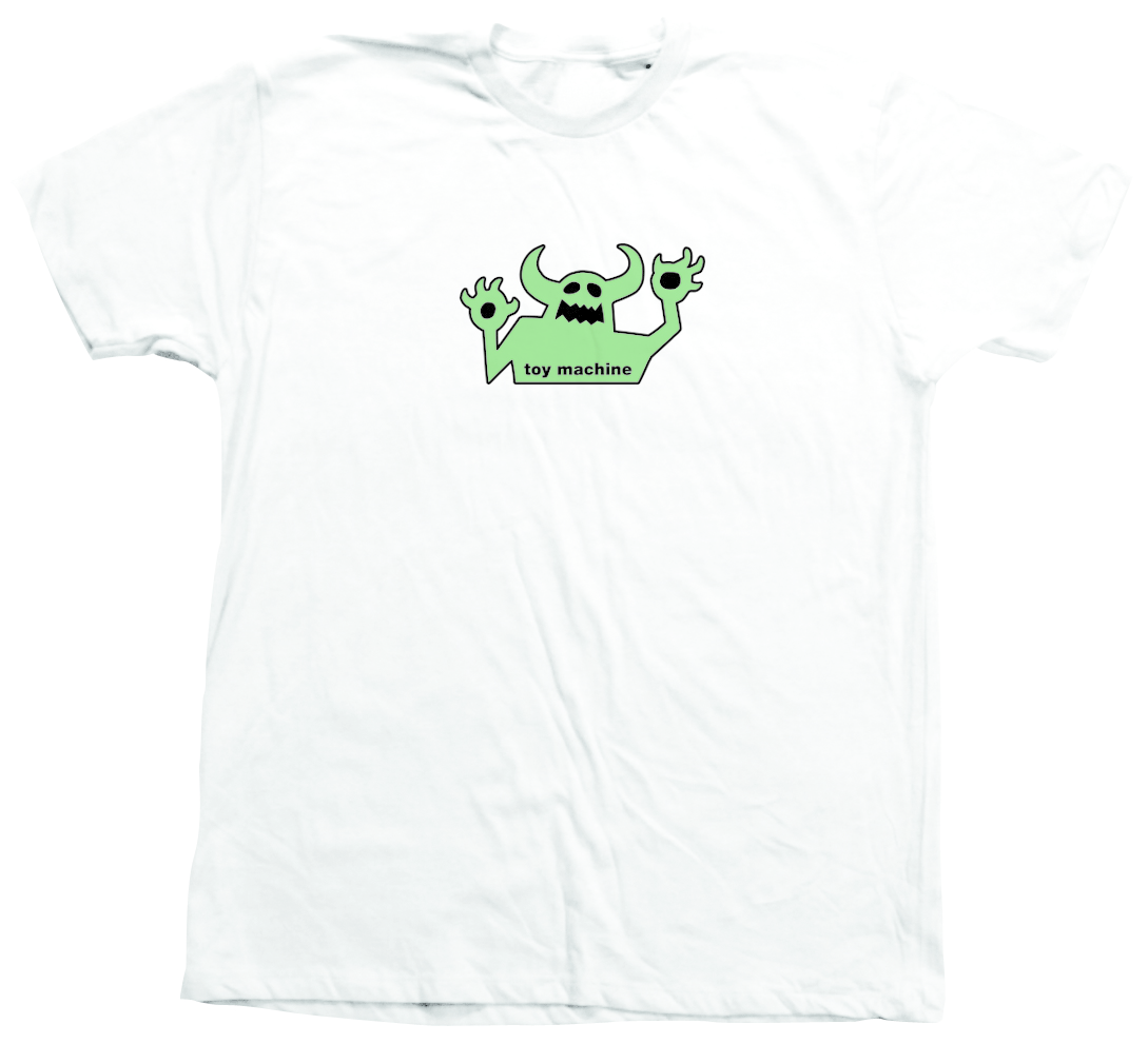 TOY MACHINE T-SHIRT OG MONSTER 90'S WHITE