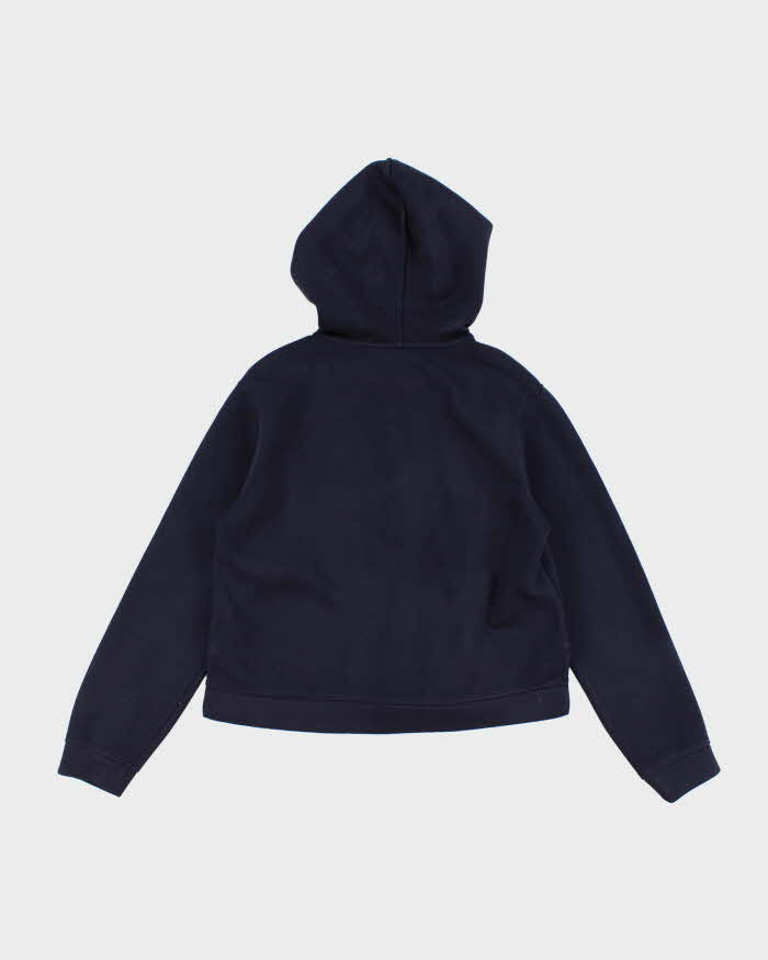 Womens Sandro Navy Crop Hoodie - S